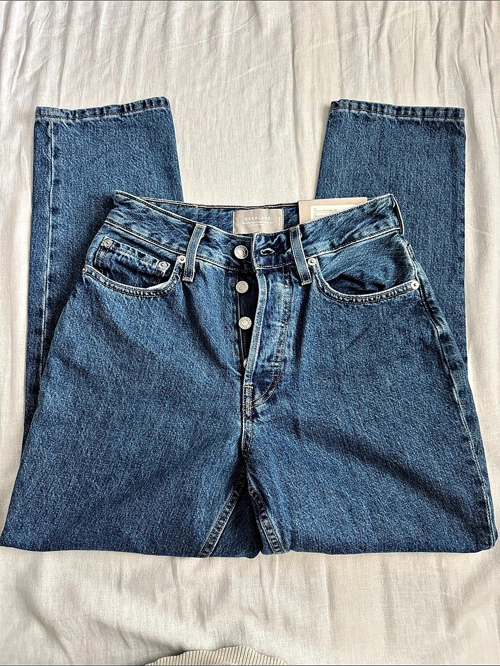Everlane The Curvy '90s Cheeky Straight Jean Blue Waist 26